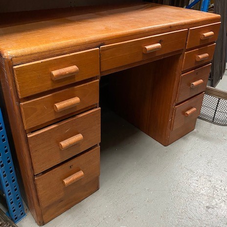 DESK, 1970s Timber - 113 x 60 x 76cm H